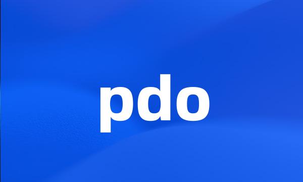 pdo