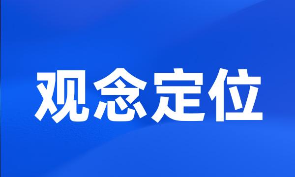 观念定位