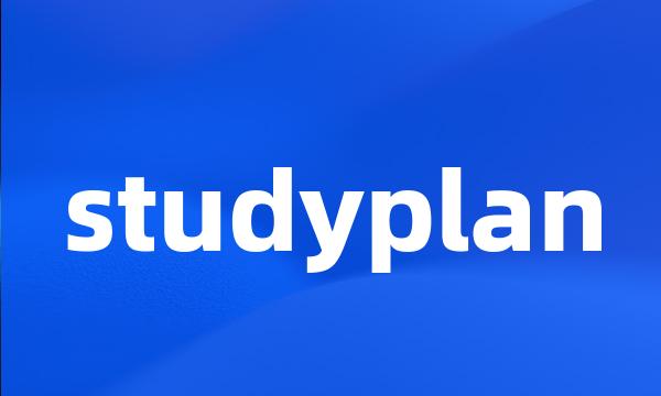 studyplan