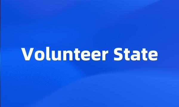 Volunteer State