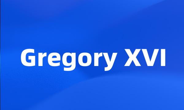 Gregory XVI