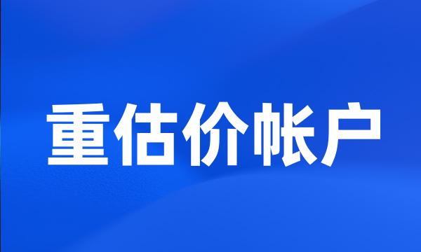 重估价帐户