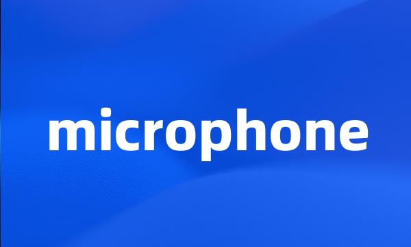 microphone