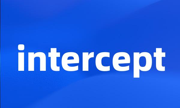 intercept