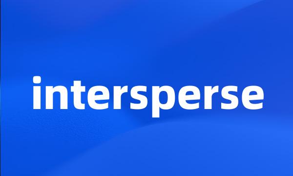 intersperse