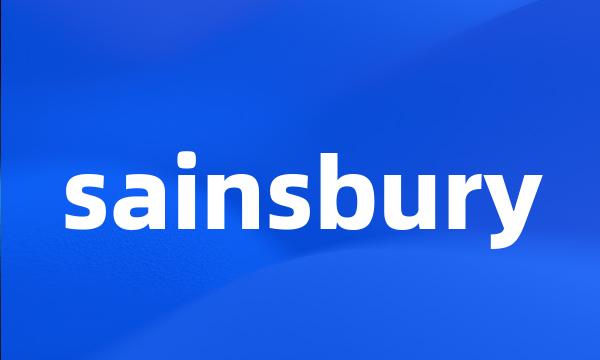 sainsbury