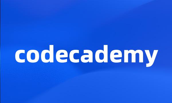 codecademy