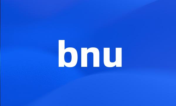 bnu