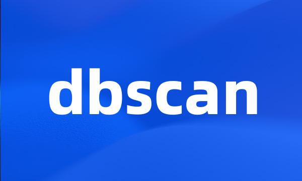 dbscan