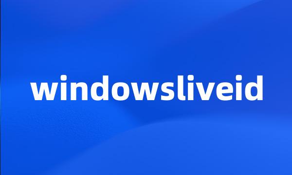 windowsliveid