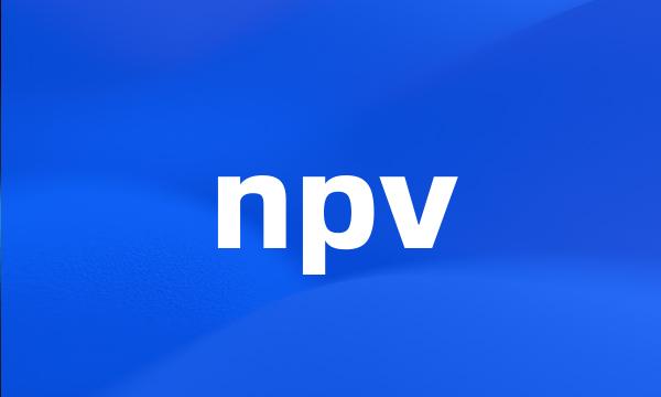 npv