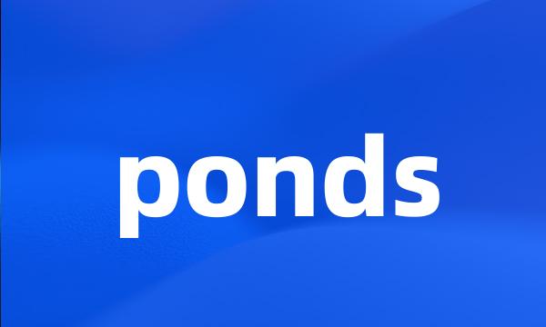 ponds