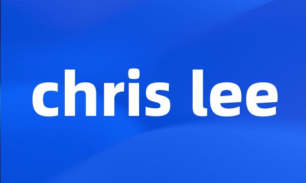 chris lee