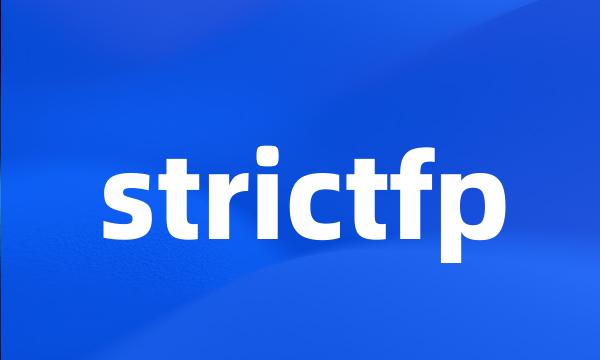 strictfp