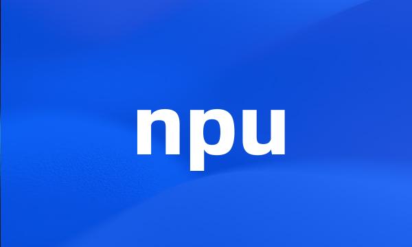 npu