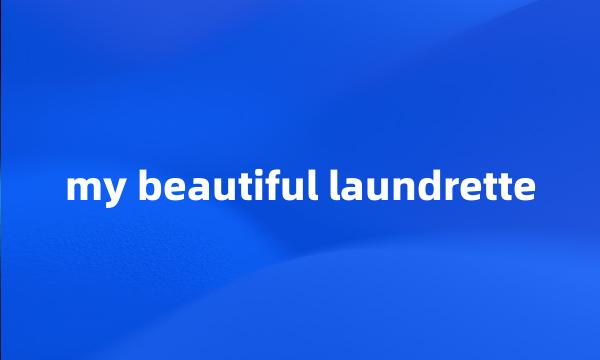 my beautiful laundrette