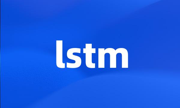 lstm