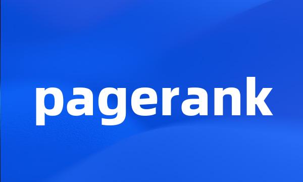 pagerank