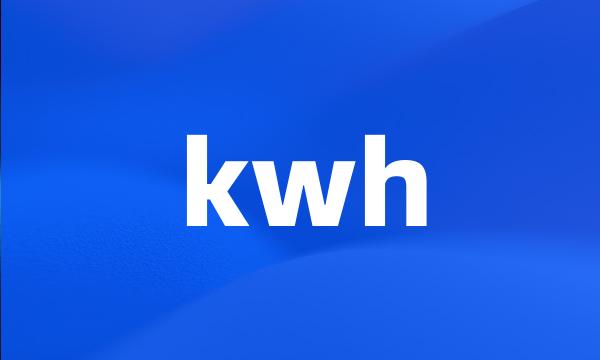 kwh