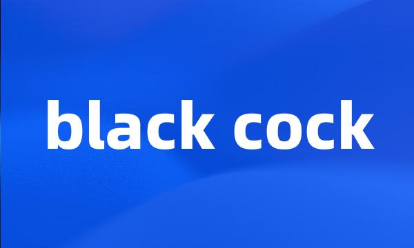 black cock