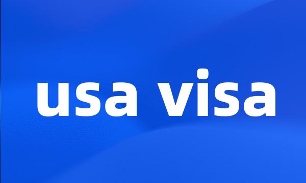 usa visa