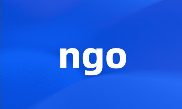 ngo