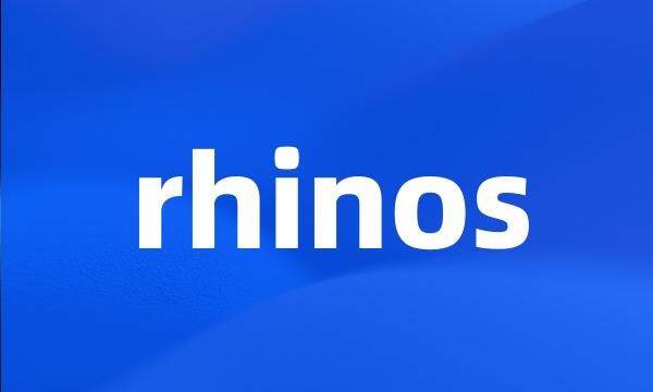 rhinos