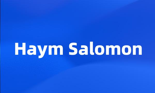 Haym Salomon