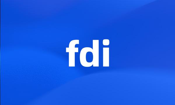 fdi