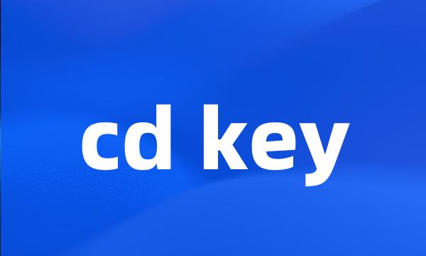 cd key