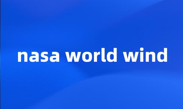 nasa world wind