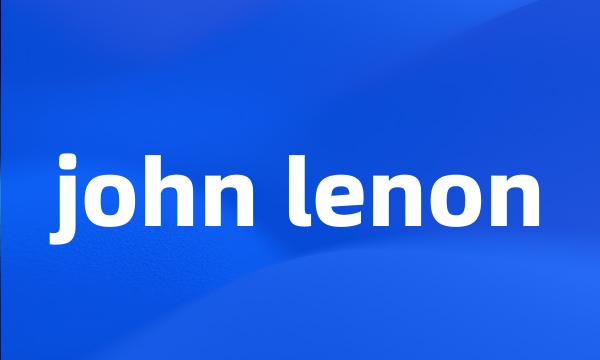 john lenon