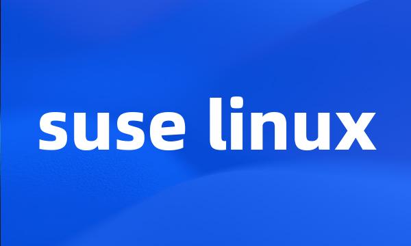 suse linux