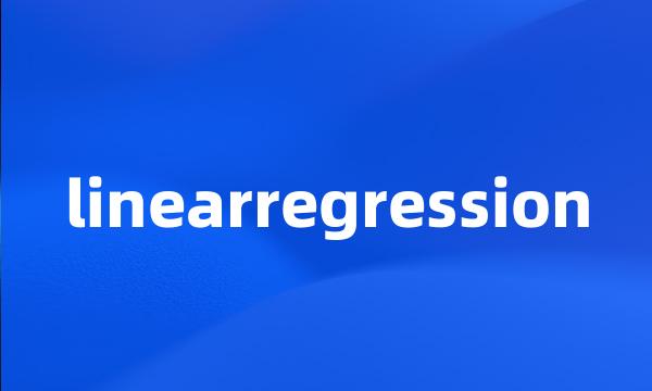 linearregression