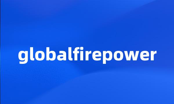 globalfirepower