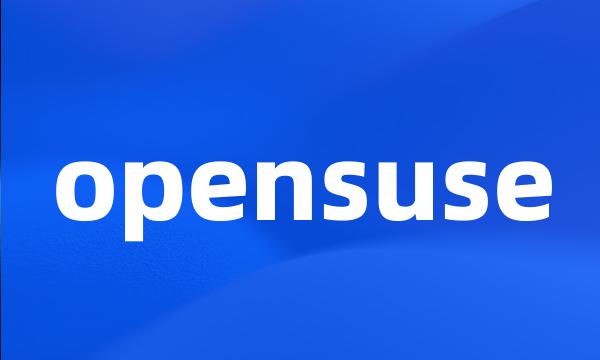 opensuse