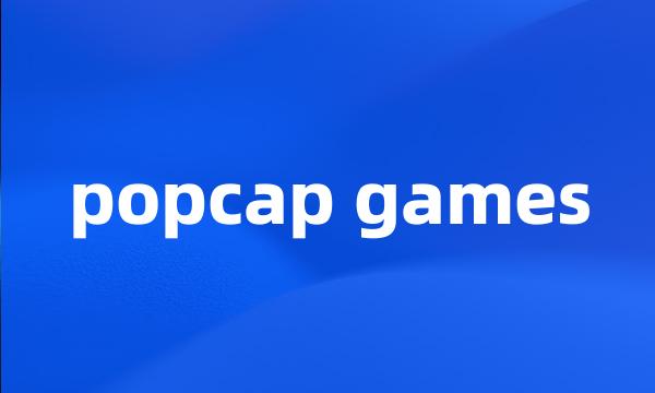 popcap games