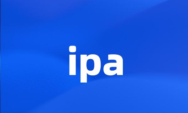 ipa