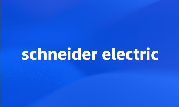 schneider electric