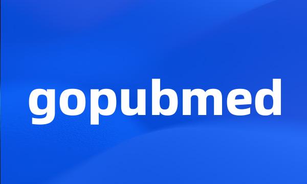 gopubmed