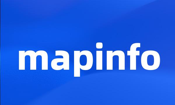 mapinfo