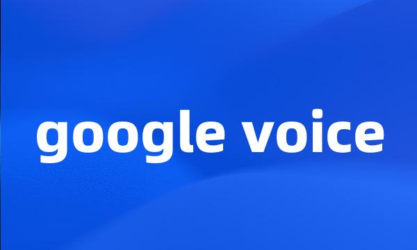 google voice