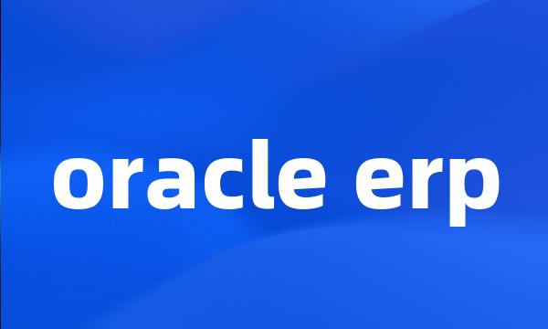 oracle erp