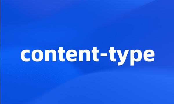 content-type