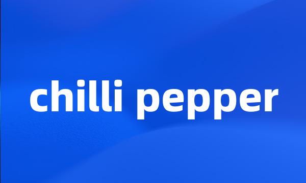 chilli pepper