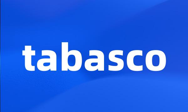 tabasco