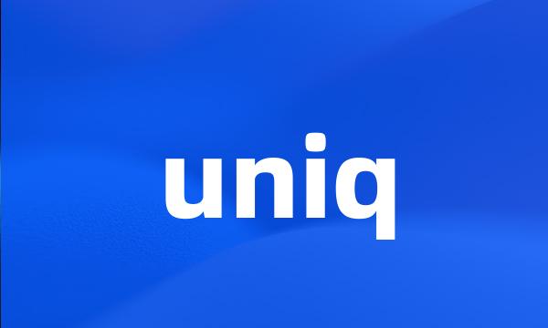 uniq