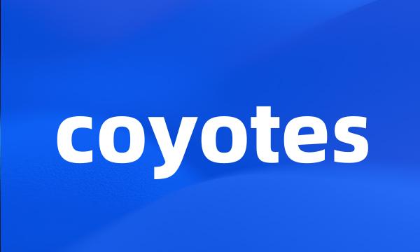 coyotes