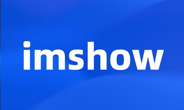 imshow