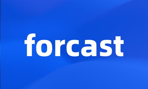 forcast